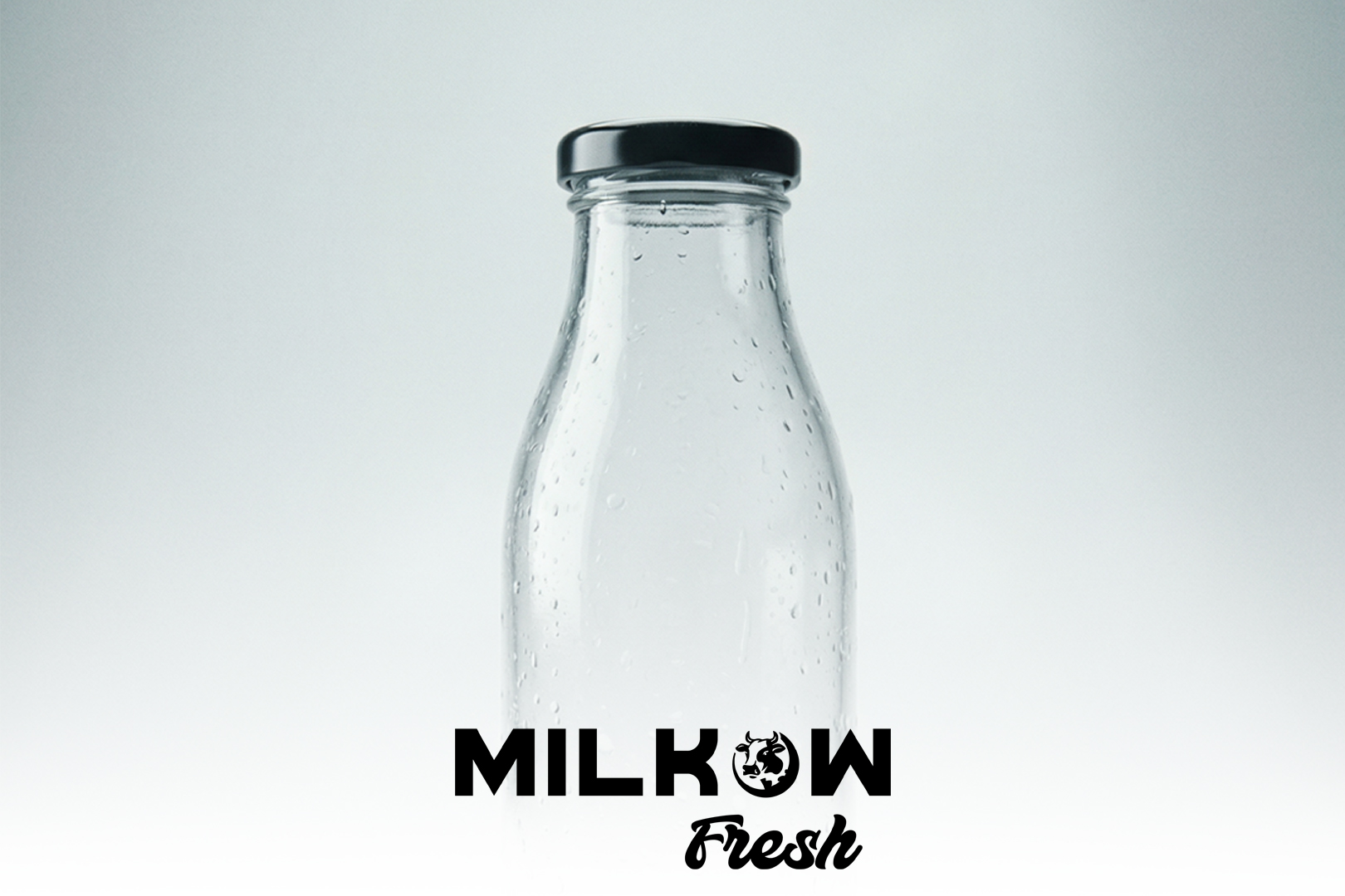 Minimalist glass bottle filling